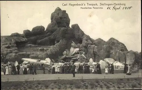 Ak Hamburg Eimsbüttel Stellingen, Carl Hagenbeck's Tierpark, Nordisches Panorama