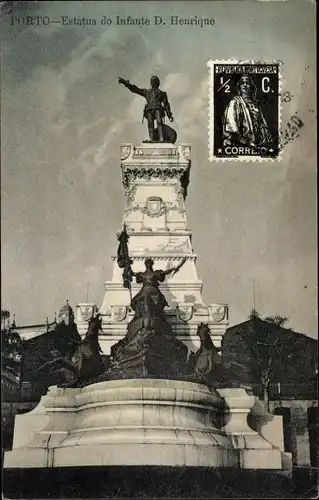 Ak Porto Portugal, Estatua do Infante D. Henrique
