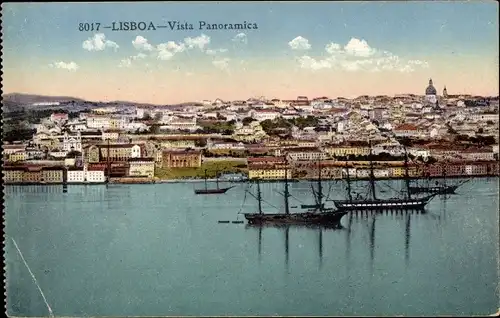 Ak Lisboa Lissabon Portugal, Vista Panoramica