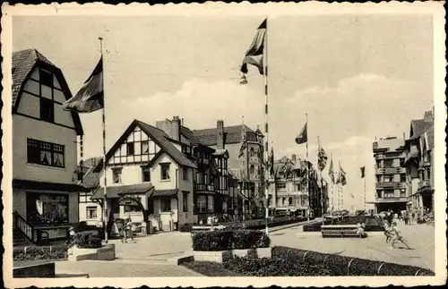 Ak La Panne De Panne Westflandern, Square Koning Albert I.