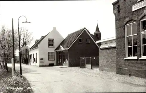 Ak Lopikerkapel Utrecht Niederlande, Dorp, School