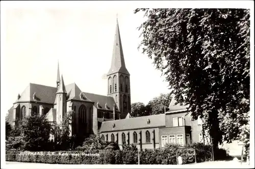 Ak Jutphaas Utrecht Niederlande, Kerk met Pastorie