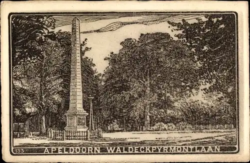 Künstler Ak Apeldoorn Gelderland, Waldeck Pyrmontlaan