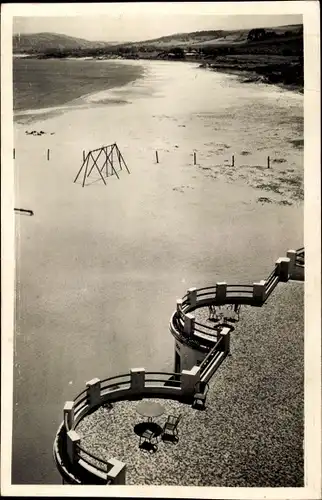 Ak Djidjelli Jijel Algerien, La Plage vue des Terrasses du Casino