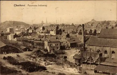 Ak Charleroi Wallonien Hennegau, Panorama Industriel