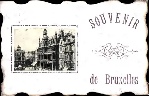 Passepartout Ak Bruxelles Brüssel, Straßenpartie