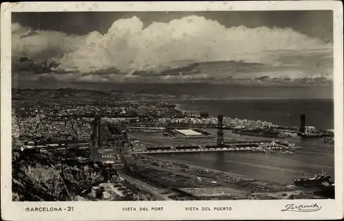 Ak Barcelona Katalonien Spanien, Vista del Port