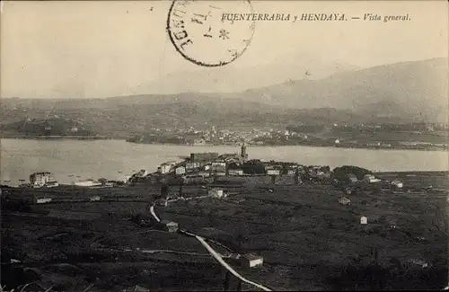 Ak Hondarribia Fuenterrabia Baskenland, y Hendaya, Vista general