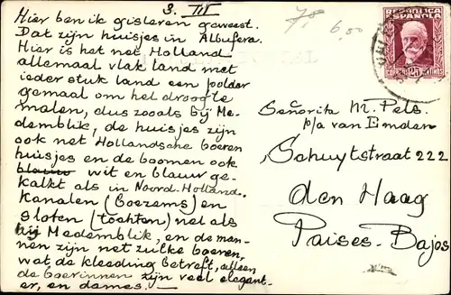 Ak Valencia Stadt Spanien, Barracas de la Huerta