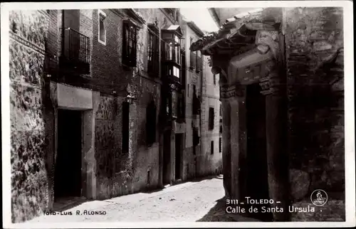 Ak Toledo Kastilien La Mancha Spanien, Calle de Santa Ursula