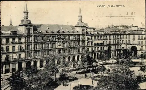Ak Madrid Spanien, Plaza Mayor