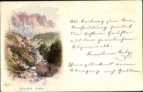 Ak Gröden, Passo Sella Sellajoch Südtirol Trentino