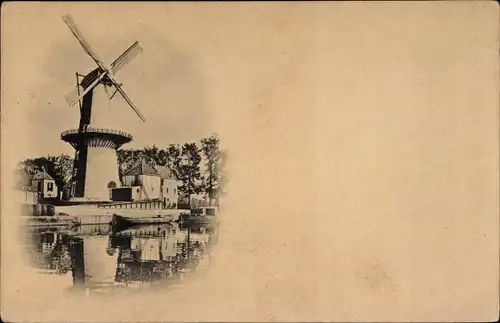 Ak Südholland Niederlande, Molen, Windmühle