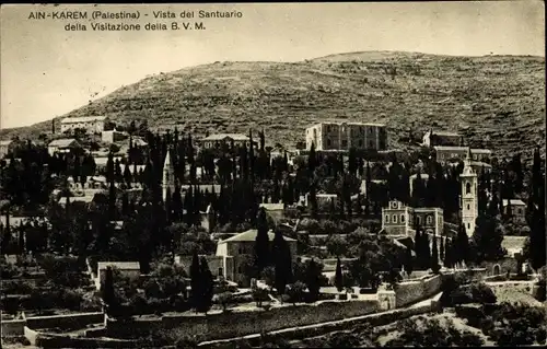 Ak Ain Karim Ain Karem En Kerem Jerusalem Israel, Vista del Santuario della Visitazione