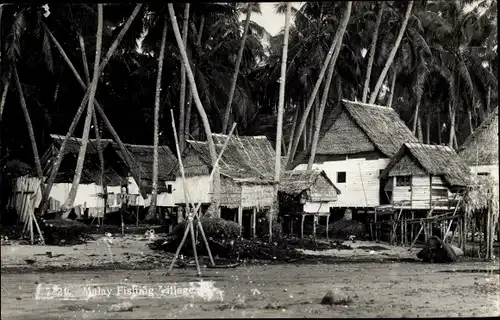 Foto Ak Medan Sumatra Indonesien ?, Malay Fishing Village