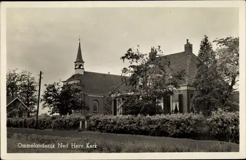 Ak Ommelanderwijk Groningen, Ned. Herv. Kerk