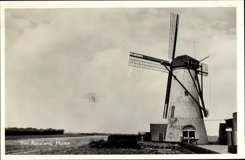 Ak Sint Annaland Zeeland Niederlande, Molen
