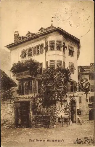 Künstler Ak Bozen Bolzano Südtirol, Batzenhäusl