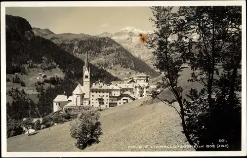 Ak Livinallongo del Col di Lana Dolomiten Veneto, Blick auf den Ort, Col Boe