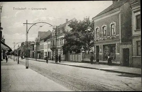 Ak Troisdorf Sieg, Partie in der Kölner Straße, Geschäfte, Schaufenster