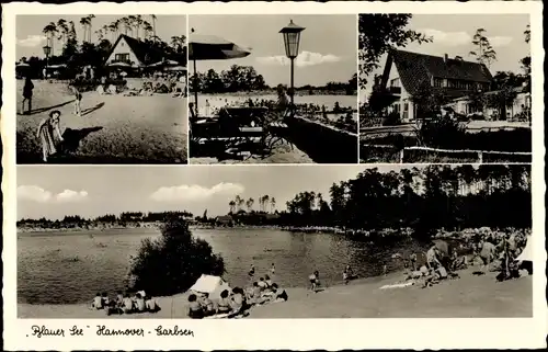 Ak Garbsen in Niedersachsen, Blauer See, Strandbad