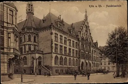 Ak Köln am Rhein, Handelsschule