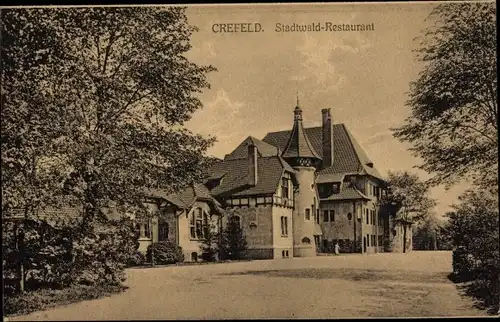 Ak Krefeld am Niederrhein, Stadtwald Restaurant