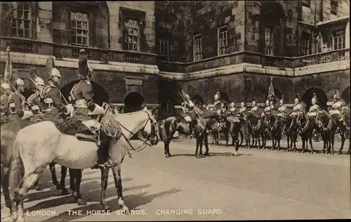 Ak London City England, The Horse Guards, Changing Guard