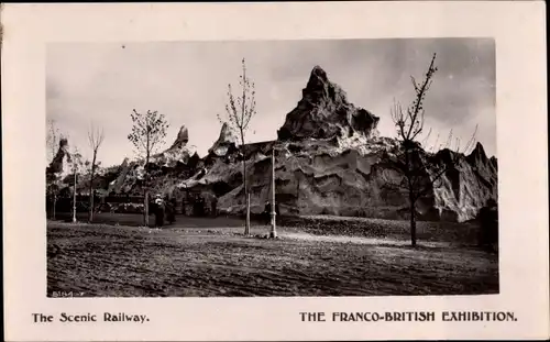 Ak London City England, Franco-British Exhibition, The Scenic Railway