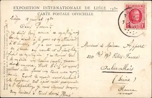 Ak Exposition Internationale de Liege 1930, Ferme Modele