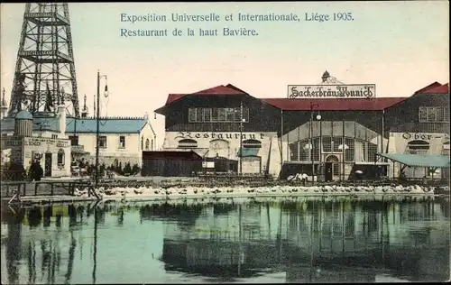 Ak Exposition universelle de Liege 1905, Restaurant de la haut Baviere