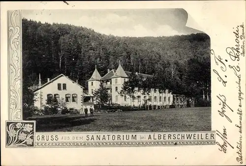 Ak Abreschviller Alberschweiler Lothringen Moselle, Sanatorium