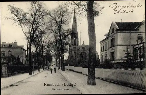 Ak Rombas Rombach Lothringen Moselle, Metzerstraße