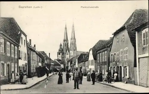 Ak Saaralben Sarralbe Lothringen Moselle, Pankratiusstraße