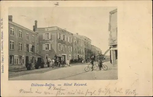 Ak Château Salins Lothringen Moselle, Hotel Voizard