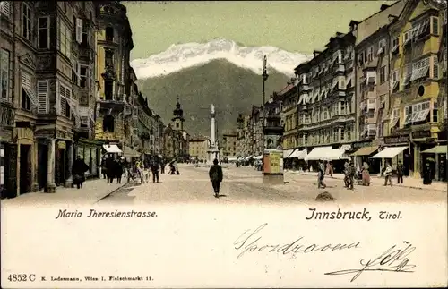 Ak Innsbruck in Tirol, Maria-Theresien-Straße