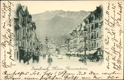 Ak Innsbruck in Tirol, Maria-Theresien-Straße