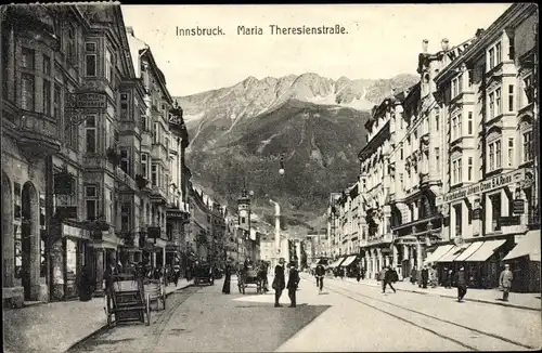 Ak Innsbruck in Tirol, Maria-Theresien-Straße