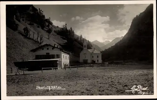 Foto Ak Häusling in Niederösterreich, Blick auf den Ort, Hotel, Kirche