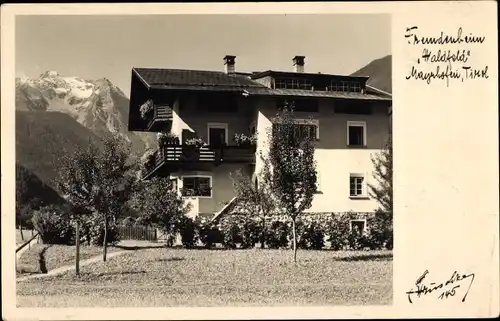 Ak Mayrhofen Tirol, Blick auf das Fremdenheim Waldfeld