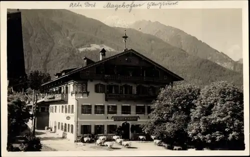 Foto Ak Mayrhofen in Tirol, Gasthof Alte Post