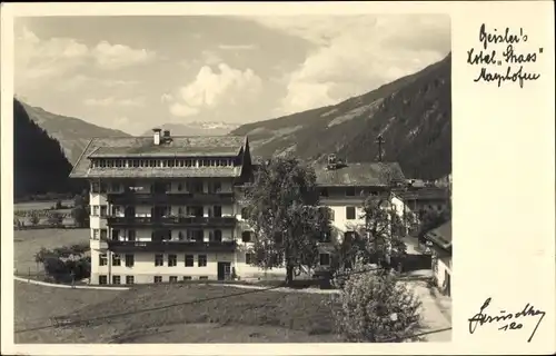 Ak Mayrhofen im Zillertal Tirol, Geisler Hotel Strass