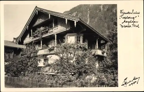 Ak Mayrhofen Tirol, Fremdenhaus Vogelsang