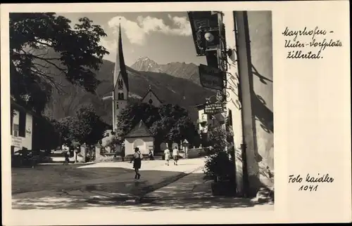 Ak Mayrhofen im Zillertal Tirol, Unterer Vorplatz