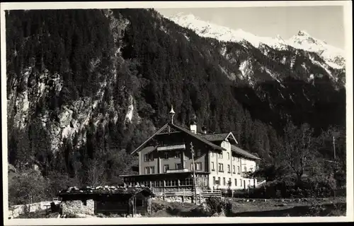 Ak Altginzling Ginzling in Tirol, Kröll's Gasthaus