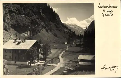 Ak Mayrhofen im Zillertal Tirol, Gasthaus Lacknerbrunn