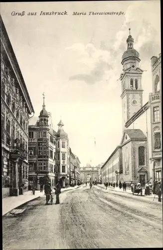 Ak Innsbruck in Tirol, Maria Theresienstraße