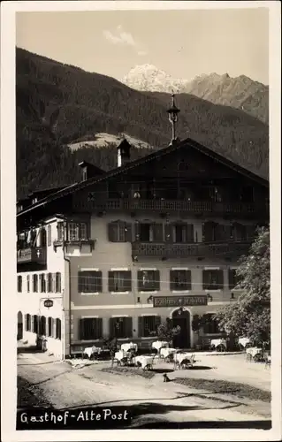 Foto Ak Mayrhofen im Zillertal Tirol, Gasthof Alte Post