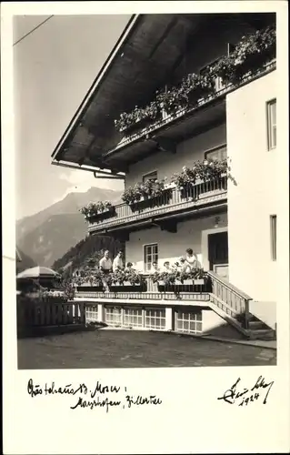 Ak Mayrhofen im Zillertal Tirol, Gästehaus Moser
