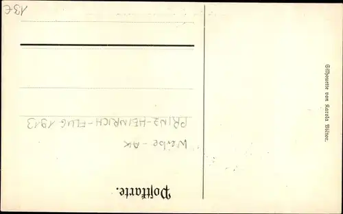 Künstler Ak Vietor, K., Wiesbaden in Hessen, Prinz Heinrich Flug 1913, Etappe Wiesbaden 9-11. Mai